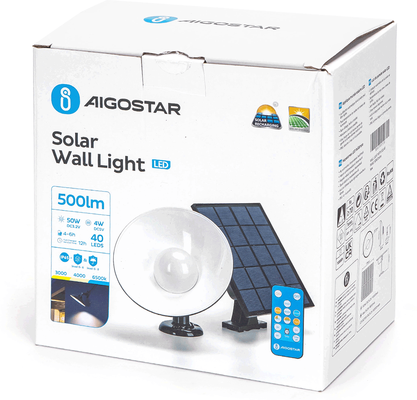 Luz pared solar dowlight Aigostar 50w IP65